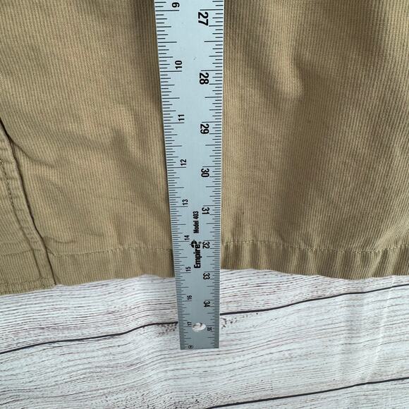 St. Johns Bay Flannel Lined Chore Jacket Men's XXL Tan Beige Outdoor Corduroy - Picture 12 of 14